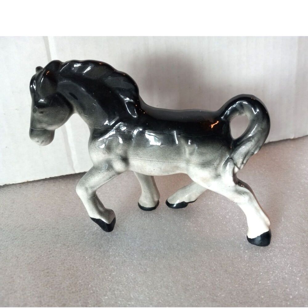 Vintage Midcentury Goebel Style 3.5" Ceramic Horse Figurine Made in Japan